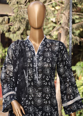 Monochrome By Schick Digital Printed Lawn 3 Piece Unstitched Suit SDH25MV12 AD-01